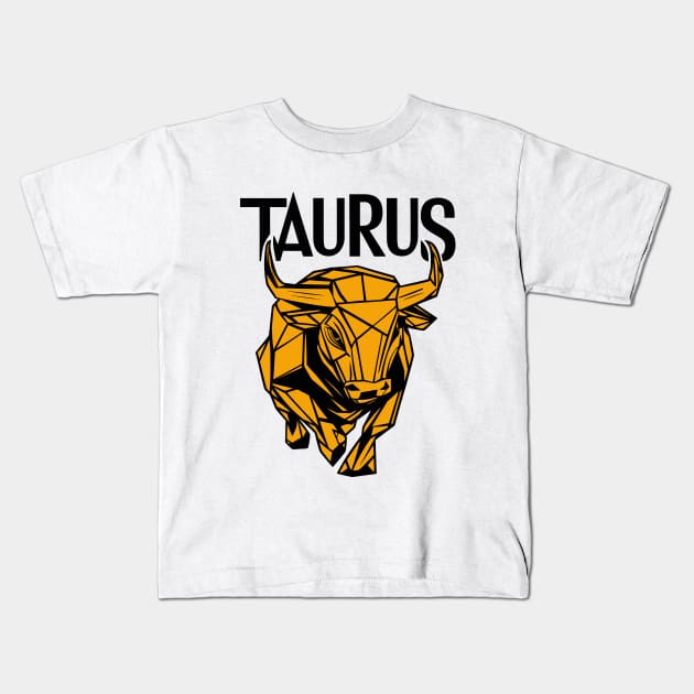 Taurus Kids T-Shirt by Custom Prints HD